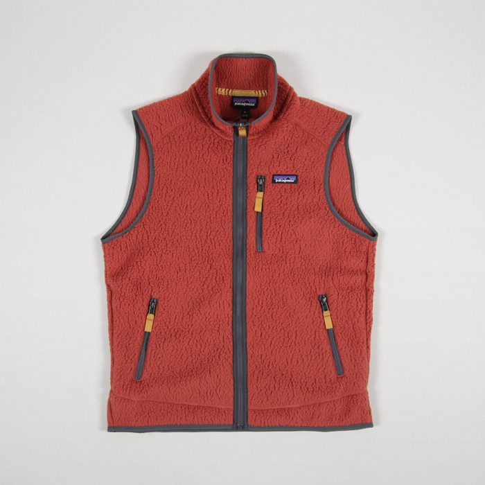 Patagonia retro pile store vest spanish red