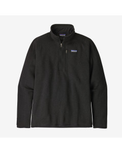 Patagonia better sweater 1/4 zip fleece black pile 