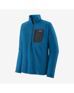 Patagonia m's R1 air zip neck endless blue pile tecnico