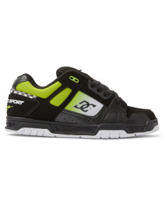 Dc shoes stag se black green white scarpe skate