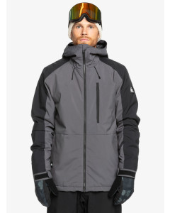 Quiksilver mission block jacket 10k dark shadow 2025 giacca snowboard