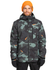 Quiksilver mission printed jacket 10k pazzle camo 2025 giacca snowboard