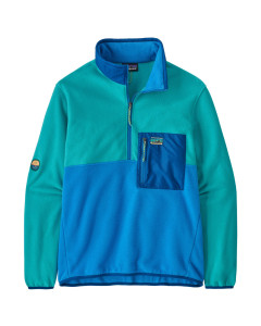 Patagonia m's microdini 1/2 zip p/o vessel blue pile