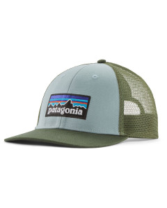 Patagonia p-6 logo lopro trucker hat thermal blue