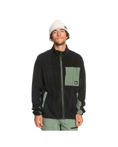 Quiksilver peak point fz fleece true black 2024 pile tecnico 