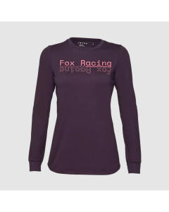 Fox racing w ranger drirelease ls jersey dark purple maglia donna mtb 2025