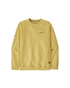 Patagonia fitz roy icon uprisal crew sweatshirt milled yellow felpa unisex