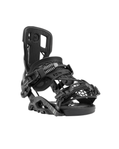 Flow fuse hybrid black attacchi snowboard