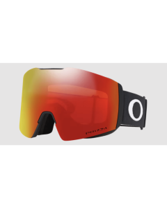 Oakley fall line L matte black prizm snow torch iridium maschera