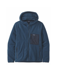 Patagonia m's microdini fleece hoody tidepool blue pile