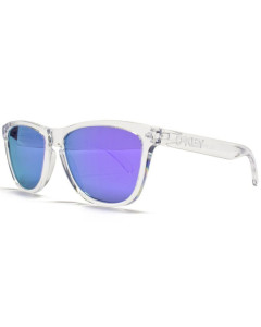 Oakley frogskins polished clear  prizm violet iridium