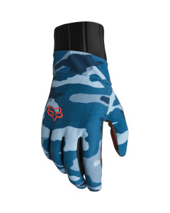 Fox racing defend pro fire glove blu camo