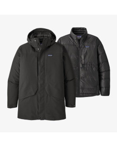 Patagonia tres 3 in 1 parka jacket black 