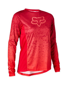 Fox racing w's defend ls jersey lunar berry punch 2022