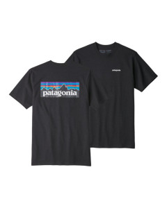 Patagonia p-6 logo responsibili tee black