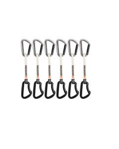 Mammut  nordwand key lock quickdraws Straight Gate Bent Gate silver black  6x pack