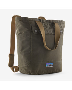 Patagonia waxed canvas tote pack 27l basin green 