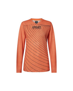 Oakley wmns factory pilot rc ls jersey soft orange 