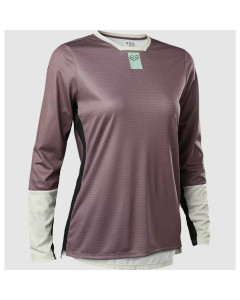 Fox racing w's defend ls jersey plum perfect 