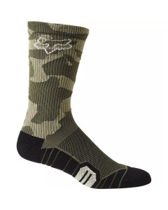 Fox racing 8'' ranger cushion sock green camo