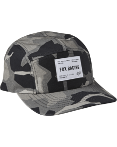 Fox racing regiment 5 panel hat black camo 2022