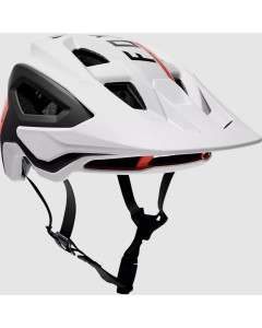 Fox racing speedframe pro blocked helmet whie black