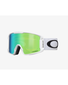 Oakley line miner matte white prizm jade iridium maschera