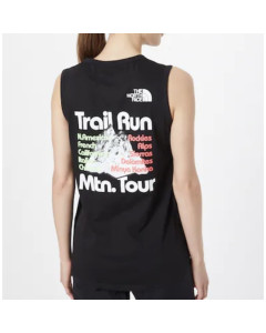 The north face w foundation graphic tank tnf black 