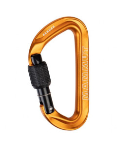 Mammut moschettone a ghiera arrampicata sender screwgate carabiner orange