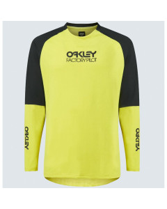 Oakley factory pilot MTB ls jersey black sulphur maglia