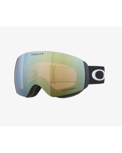 Oakley flight deck M matte black prizm sage gold iridium snow maschera