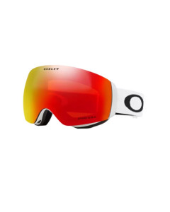 Oakley flight deck M matte white prizm torch iridium maschera