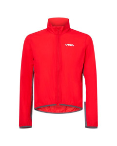 Oakley elements packable jacket red line