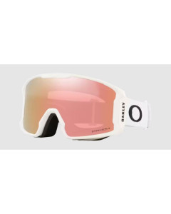 Oakley line miner M matte white prizm rose gold iridium maschera 