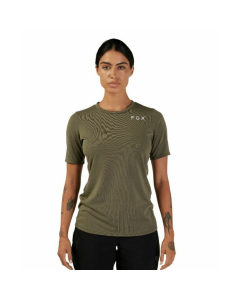 Fox racing w ranger drirelease ss jersey olive green maglia donna mtb 2025