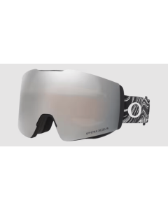 Oakley fall line M black swirl prizm snow black iridium maschera