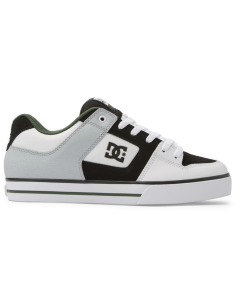 Dc shoes pure white black green scarpe skate 