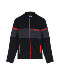 Spyder speed full zip fleece jacket black volcano 2023